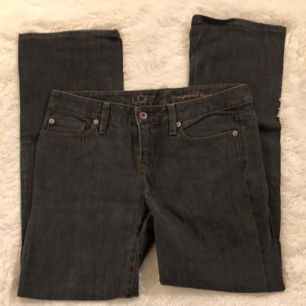 Loft Original Bootcut Jeans - Gray - Size 4